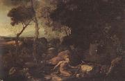 Nicolas Poussin Landscape with St.Jerome china oil painting reproduction